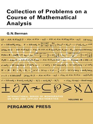 cover image of A Collection of Problems on a Course of Mathematical Analysis